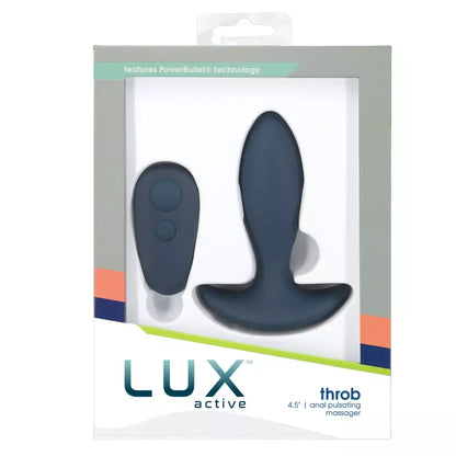Lux Active Throb nuotoliniu būdu valdoma pulsuojanti silikoninė analinė sistema 11,4 cm