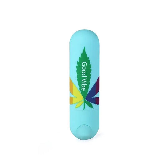 Maia Toys Jessi 420 mini kulkos tipo vibratorius, žalsvai melsvas, įkraunamas, 10 režimų