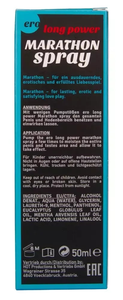 Marathon Spray for Men 50ml – ištvermę gerinanti formulė