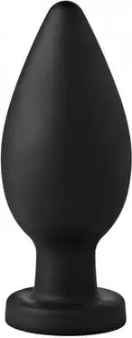 Master Series Colossus XXL silikoninis kaištis su siurbtuku, juodas