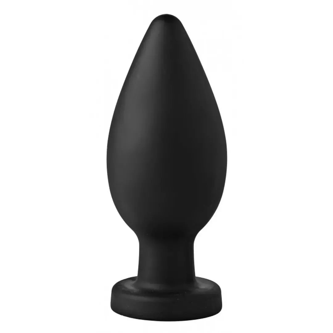 Master Series Colossus XXL silikoninis kaištis su siurbtuku, juodas