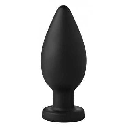 Master Series Colossus XXL silikoninis kaištis su siurbtuku, juodas