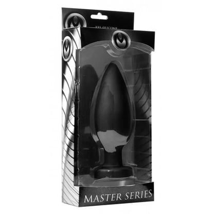 Master Series Colossus XXL silikoninis kaištis su siurbtuku, juodas