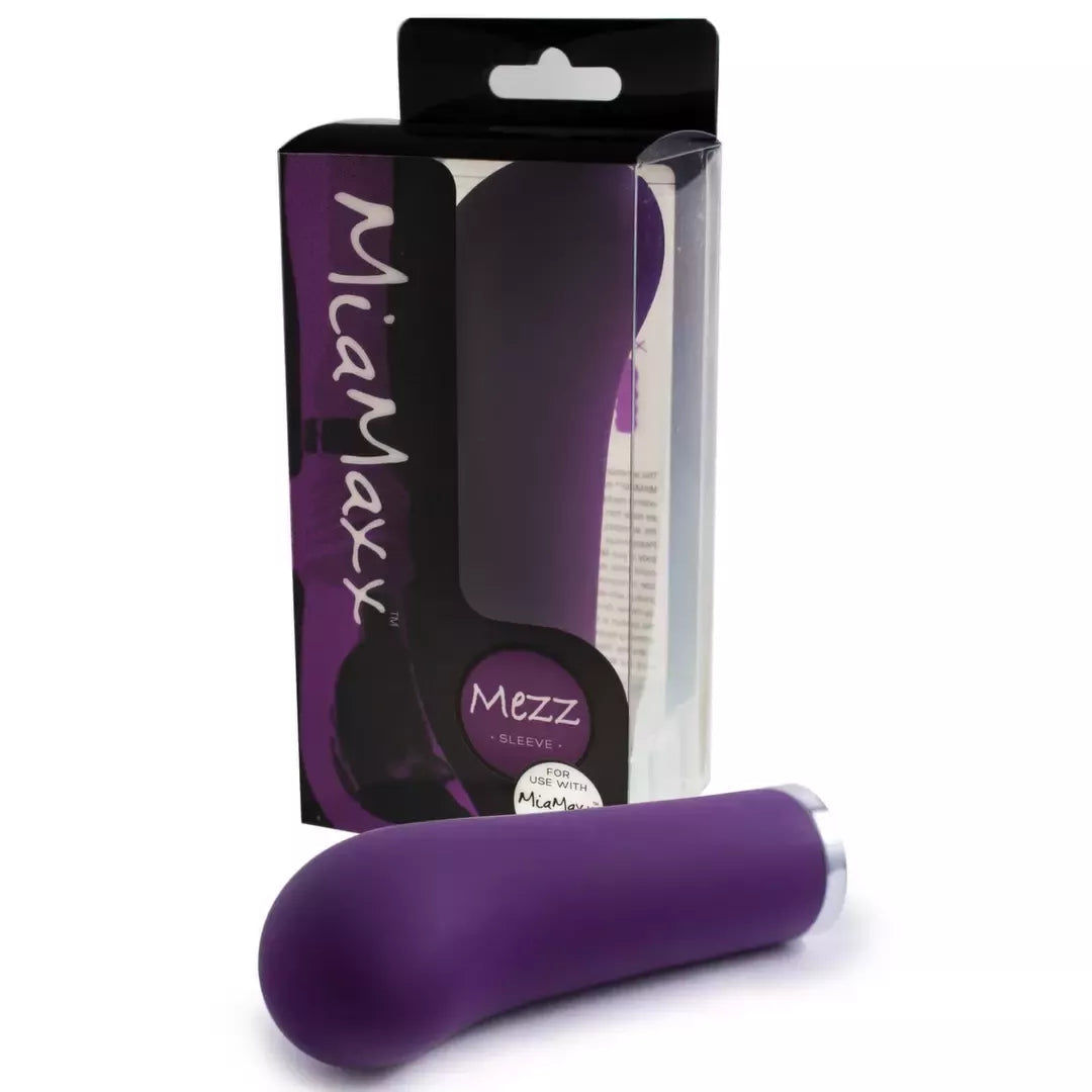 MiaMaxx Mezz Sleeve G-Spot Purple – anatomines silikoninis priedas, 14,2 cm