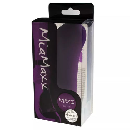MiaMaxx Mezz Sleeve G-Spot Purple – anatomines silikoninis priedas, 14,2 cm