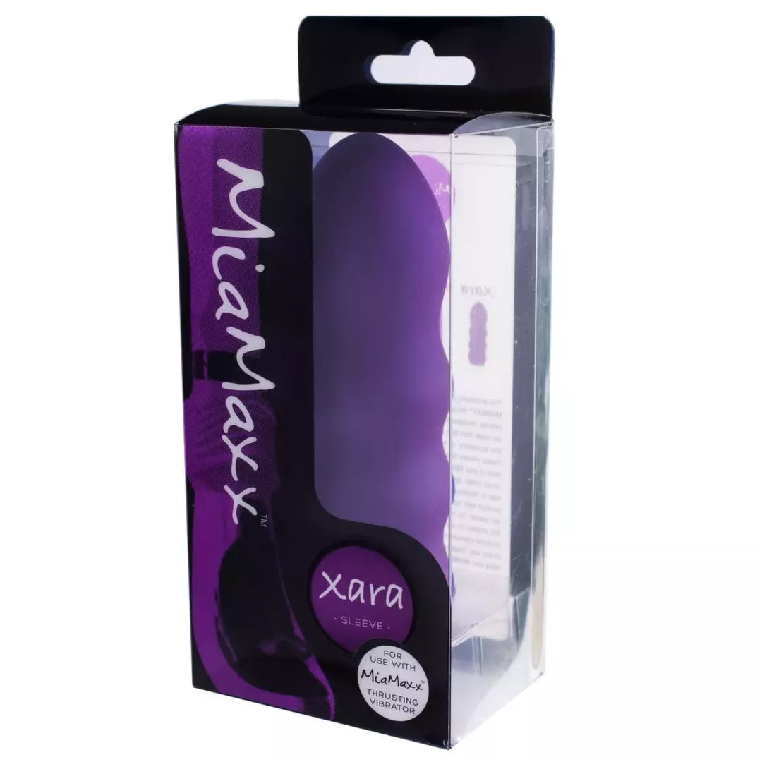 MiaMaxx Xara Wave Sleeve Purple – anatominės formos įdėklas, 13,5 cm