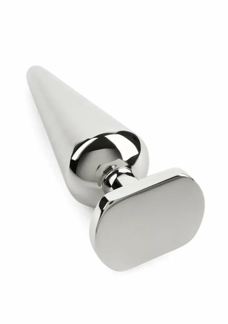 Mr. Steel Heavy Steel Plug Large – nerūdijantysis plienas, laipsniškai siaurėjantis, sveriamas