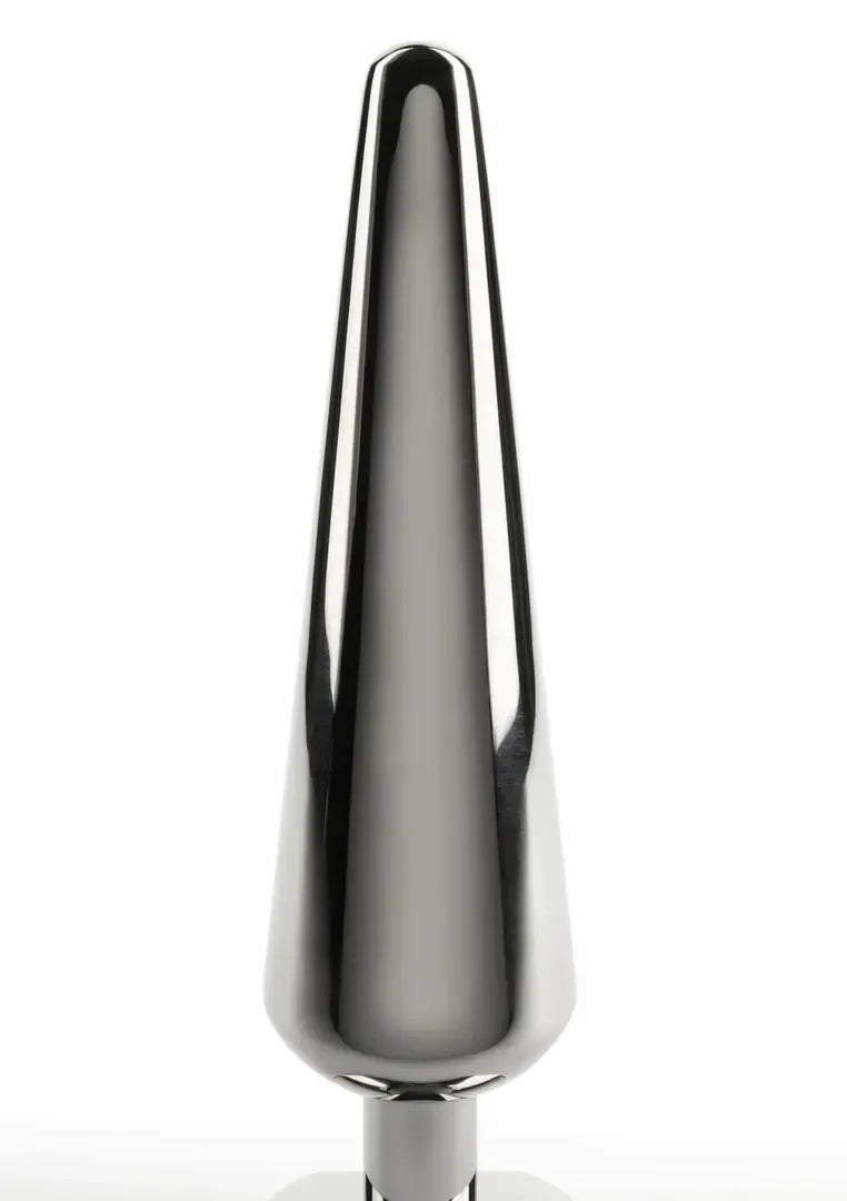 Mr. Steel Heavy Steel Plug Large – nerūdijantysis plienas, laipsniškai siaurėjantis, sveriamas