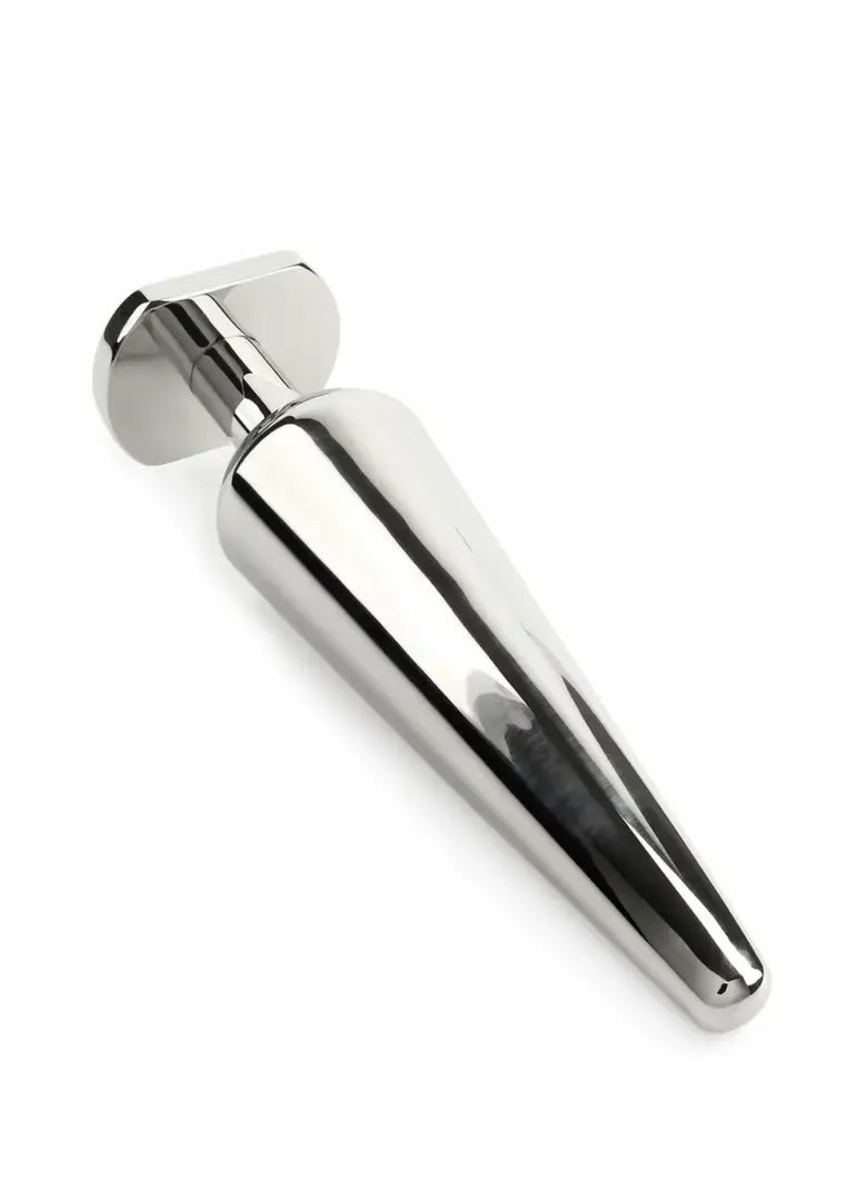 Mr. Steel Heavy Steel Plug Large – nerūdijantysis plienas, laipsniškai siaurėjantis, sveriamas