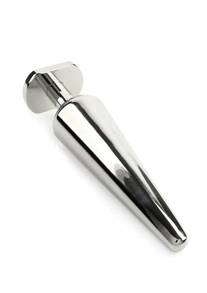 Mr. Steel Heavy Steel Plug Large – nerūdijantysis plienas, laipsniškai siaurėjantis, sveriamas