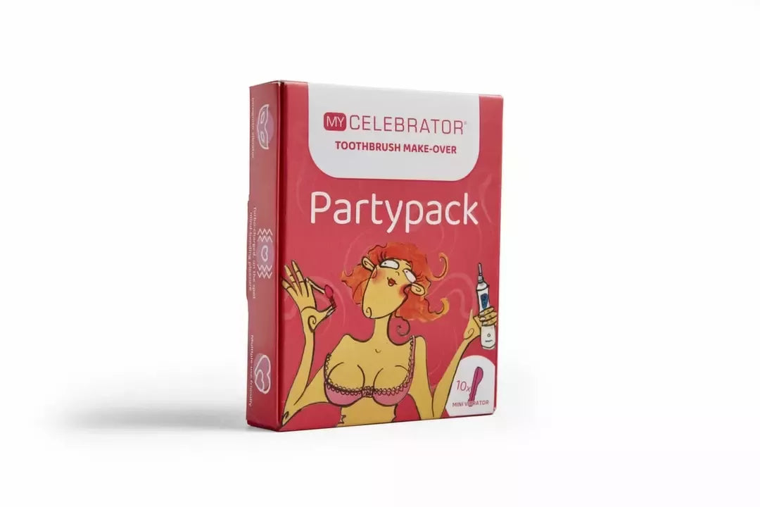 My Celebrator rožinis dantų šepetėlio priedų rinkinys – 10 antgalių