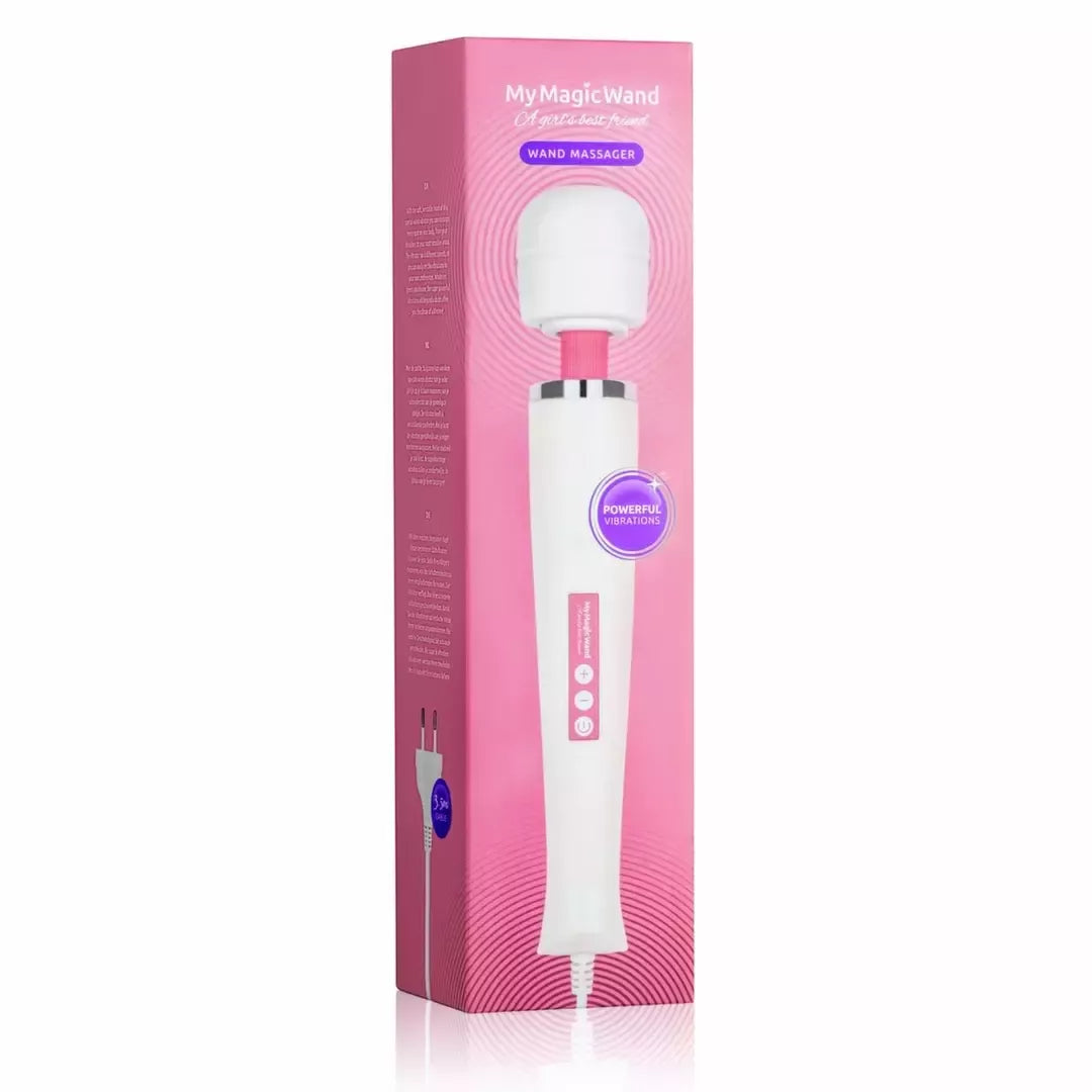 MyMagicWand Pink – Galingas kelių greičių elektrinis masažuoklis su 6 režimais