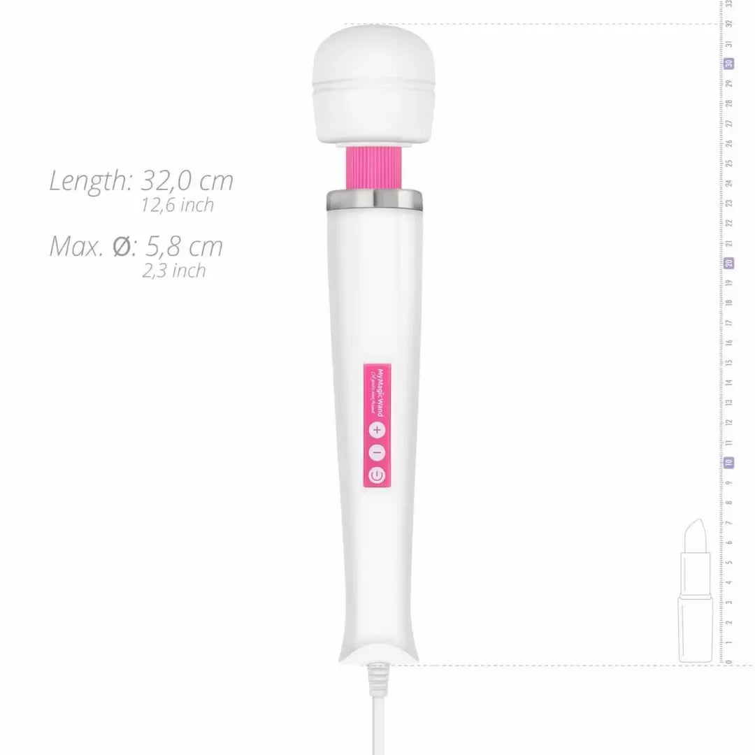 MyMagicWand Pink – Galingas kelių greičių elektrinis masažuoklis su 6 režimais