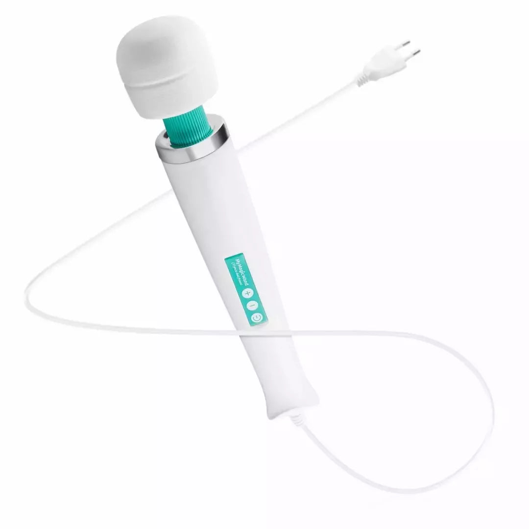 MyMagicWand Turquoise – galingas kelių greičių masažuoklis, EU kištukas