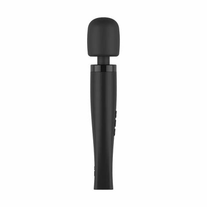 MyMagicWand Wand vibratorius Medium Black – 28 režimų, įkraunamas, IPX5