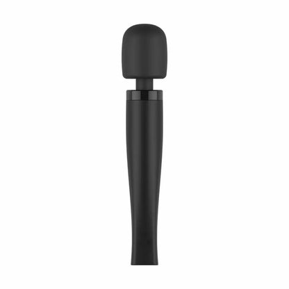 MyMagicWand Wand vibratorius Medium Black – 28 režimų, įkraunamas, IPX5