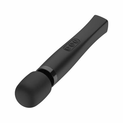 MyMagicWand Wand vibratorius Medium Black – 28 režimų, įkraunamas, IPX5
