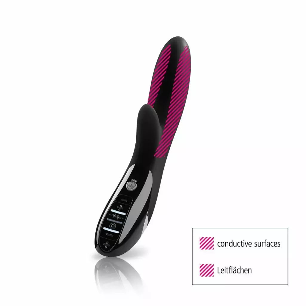 Mystim Daring Danny Intimate System Black – elektrostimuliacija ir vibracija, silikoninis