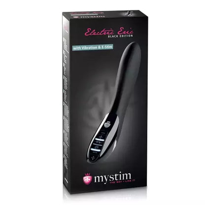Mystim Electric Eric eStim intymus prietaisas, juodas, 27 cm