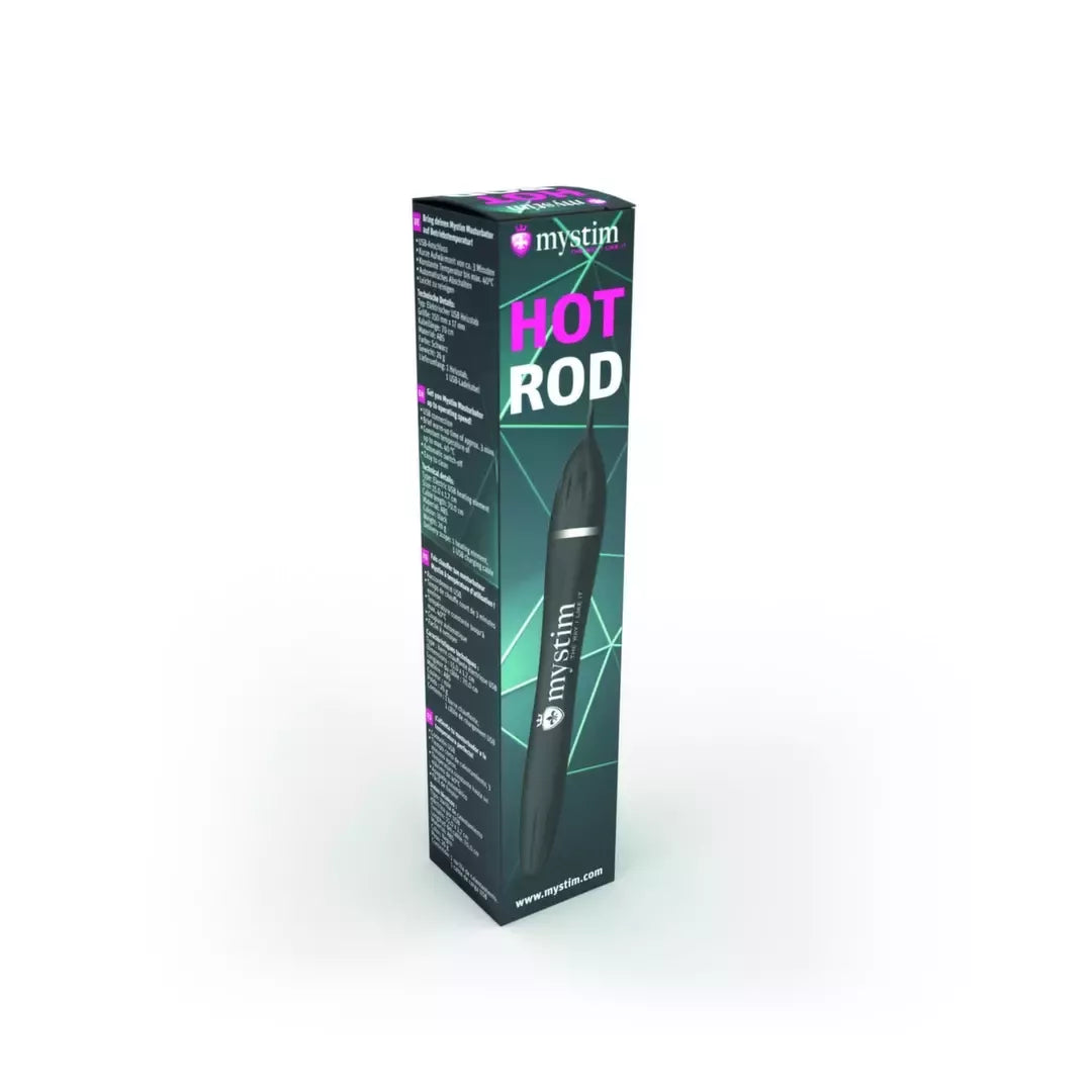 Mystim Hot Rod USB šildymo elementas Opus serijai, 150 mm, juodas