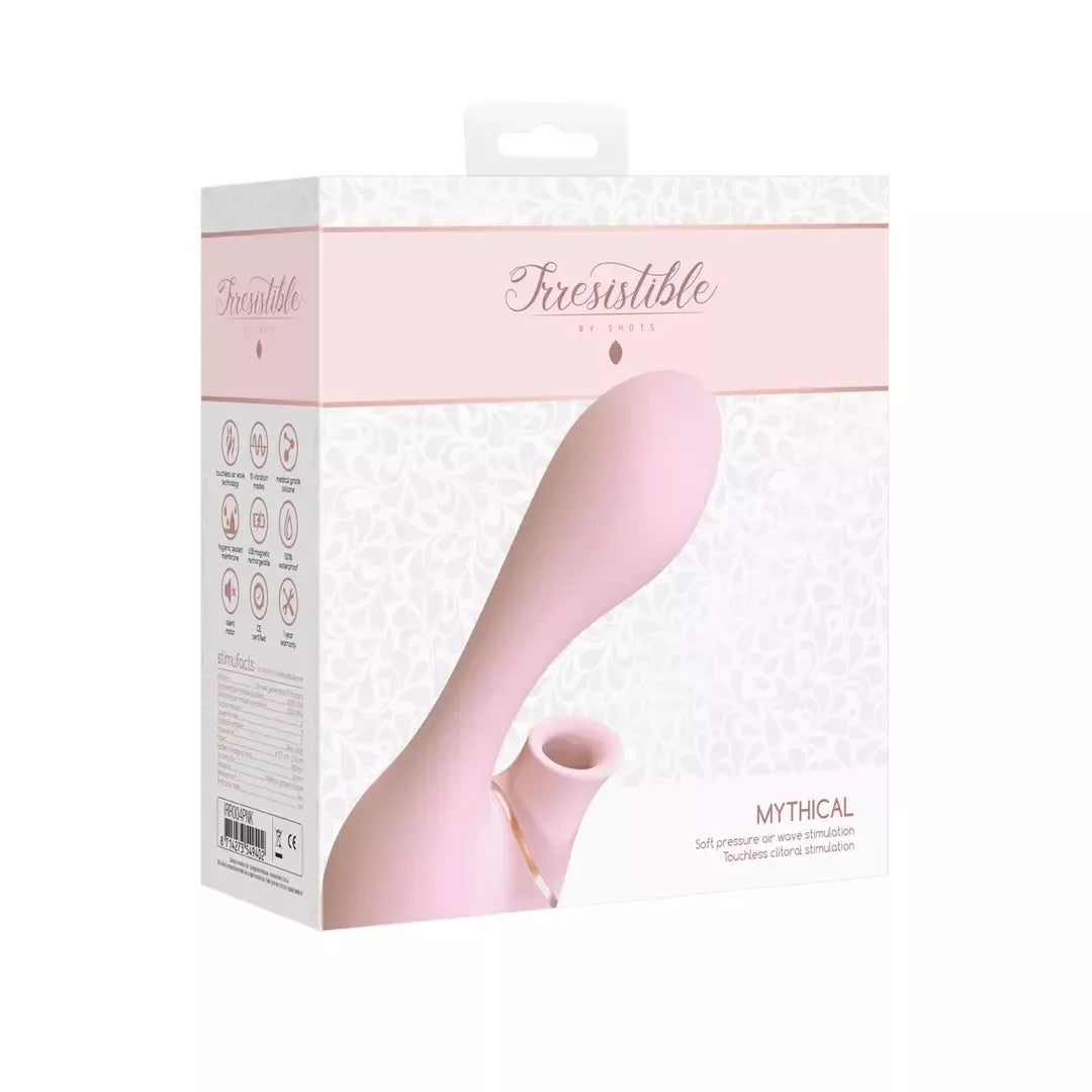 Mythical Air Pulse Intimate Device 10 greičių silikoninis rožinis USB įkraunamas