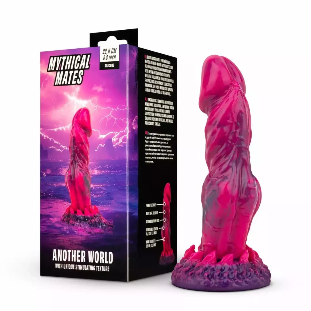 Mythical Mates Another World modelis rožinės ir violetinės spalvos su siurbtuku 20 cm