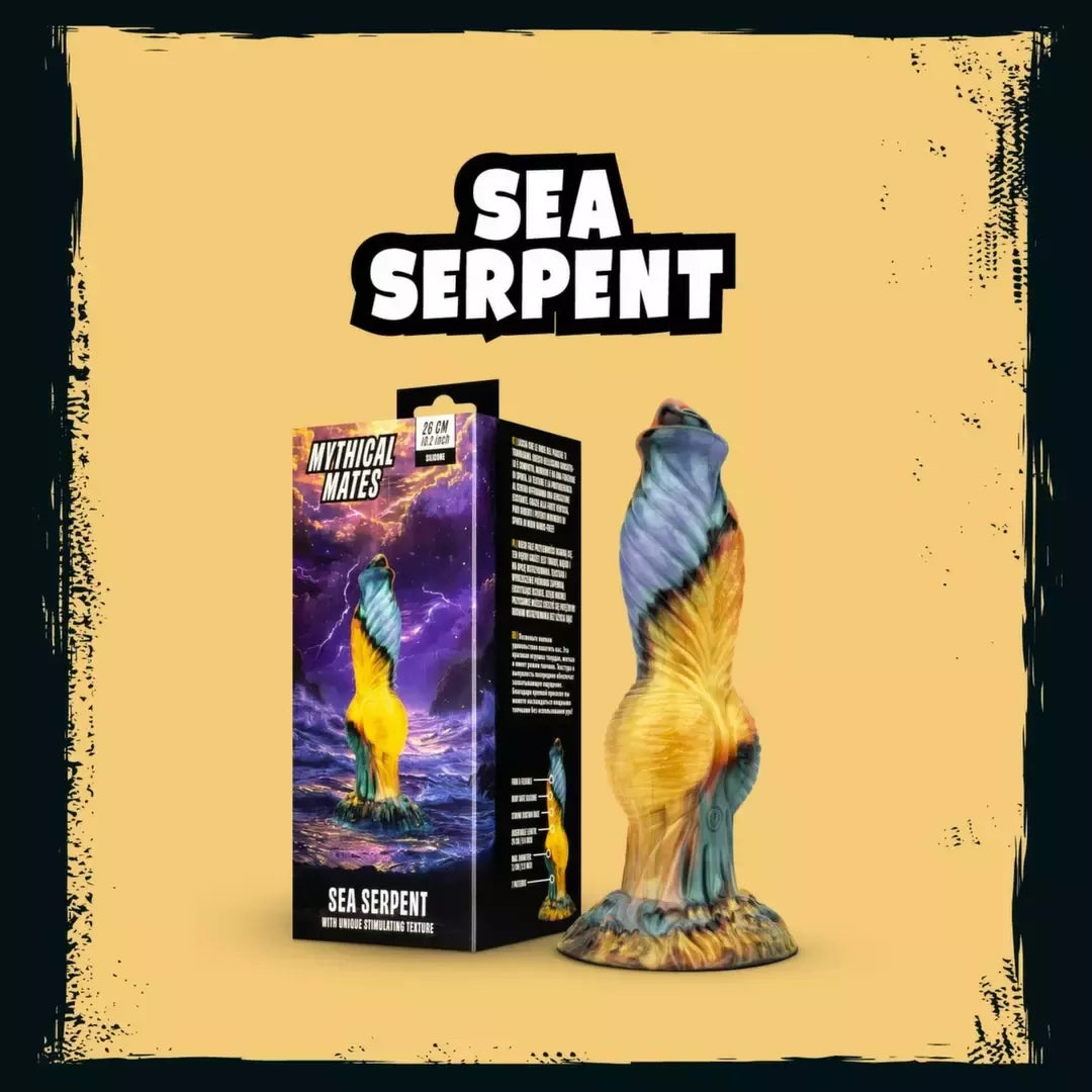 Mythical Mates Sea Serpent didelis silikoninis modelis su siurbtuku