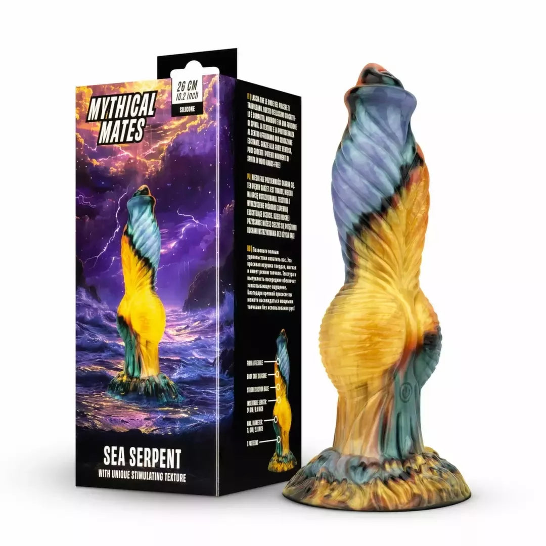 Mythical Mates Sea Serpent didelis silikoninis modelis su siurbtuku