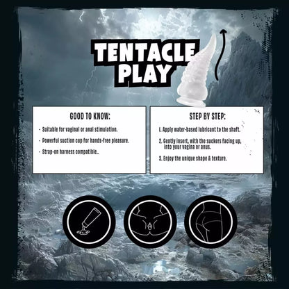 Mythical Mates Tentacle Play Jelly intymus įrenginys, 22 cm, skaidrus