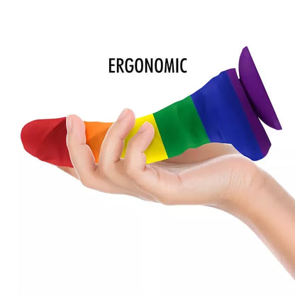 MYTHOLOGY Corey Pride silikoninis intymus modelis M, siurbtukas, 18 cm