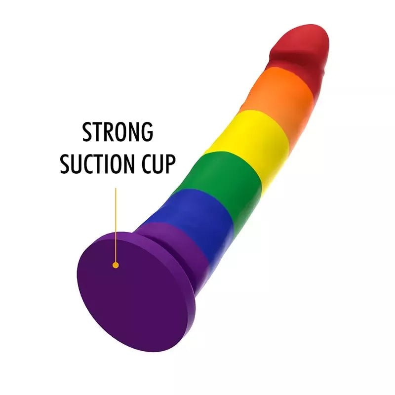 MYTHOLOGY Devon Pride Intimate Machine L – aukščiausios kokybės silikonas, Pride spalvos
