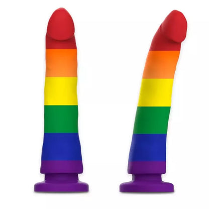 MYTHOLOGY Devon Pride Intimate Machine L – aukščiausios kokybės silikonas, Pride spalvos