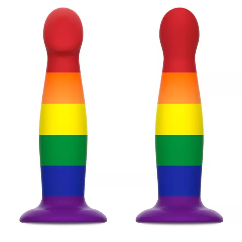MYTHOLOGY Garrick Pride Intimate Device M - Lankstus silikonas, siurbiamasis pagrindas
