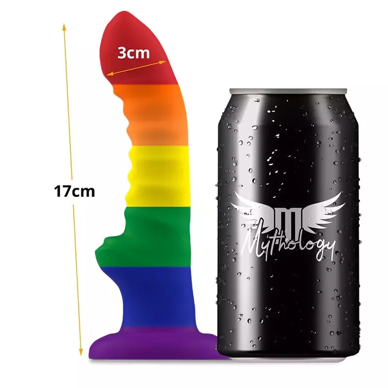 MYTHOLOGY Her Colby Pride silikoninis modelis M – lankstus pagrindas su siurbtuku