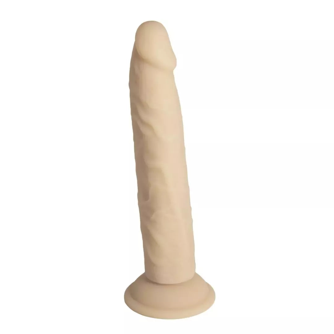 Naked Addiction silikoninė lanksti sistema, dviejų sluoksnių, vanilės spalvos, 22,8 cm