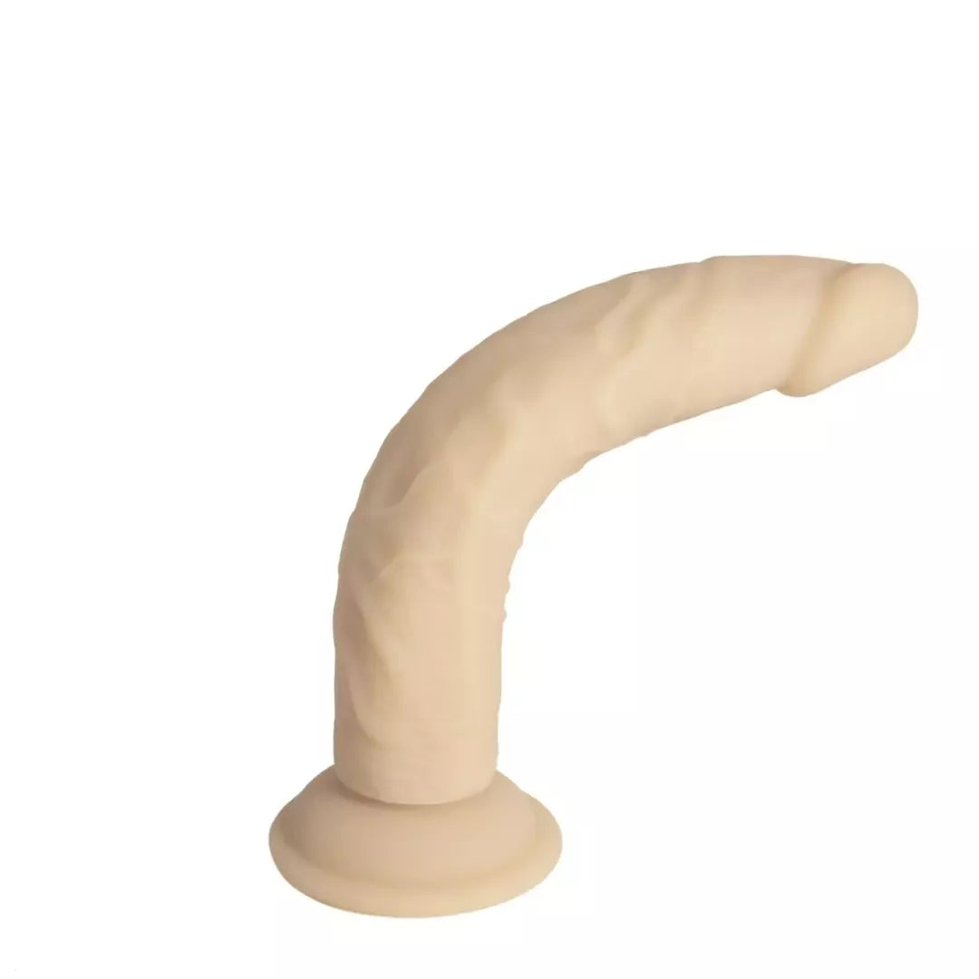 Naked Addiction silikoninė lanksti sistema, dviejų sluoksnių, vanilės spalvos, 22,8 cm