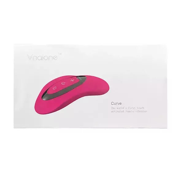 Nalone Curve prisilietimui jautrus vibratorius, ergonomiškas, silikoninis, 12,7 cm, violetinis