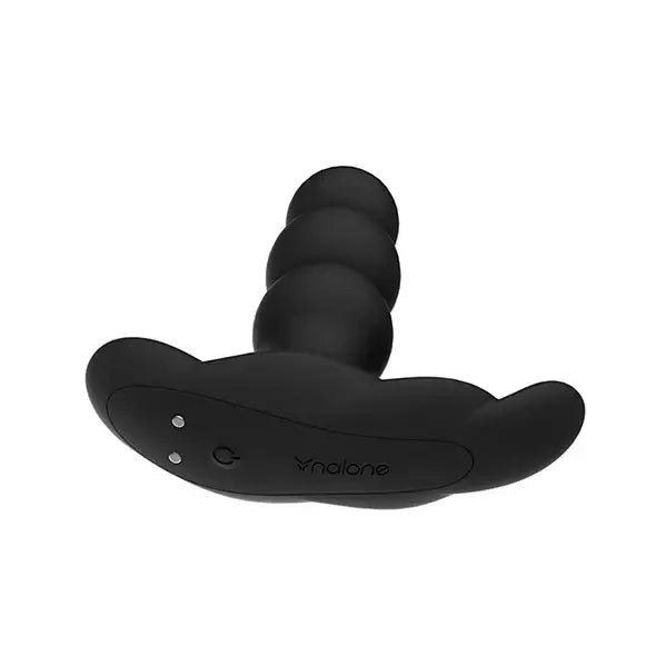 Nalone Pearl Black – besisukantis masažuoklis su nuotolinio valdymo pulteliu, 12,5 cm