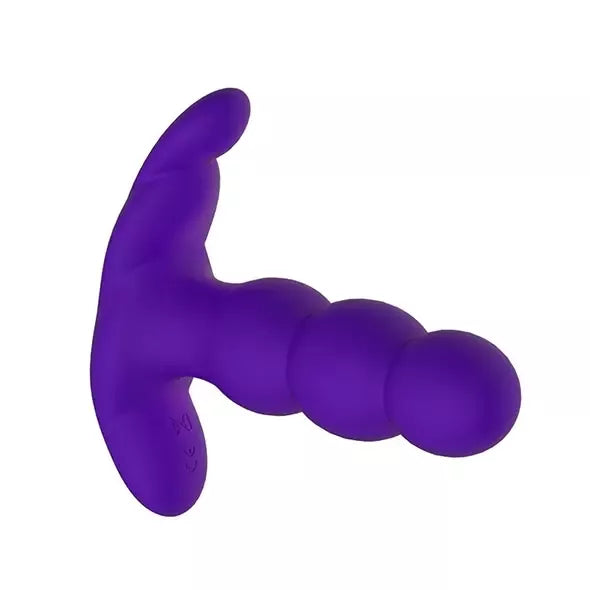 Nalone Pearl Purple prostatos masažuoklis su nuotolinio valdymo pulteliu, 12,5 cm