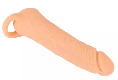 Nature Skin Extension & Intimate System Large, lankstus TPE, 18,5 cm