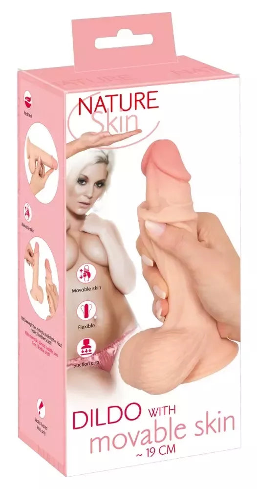 Nature Skin Flexible Model S 19 cm su judinamu paviršiumi ir siurbtuku