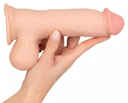 Nature Skin Intimate Model 20cm – lanksti sistema, siurbtuko pagrindas, TPE