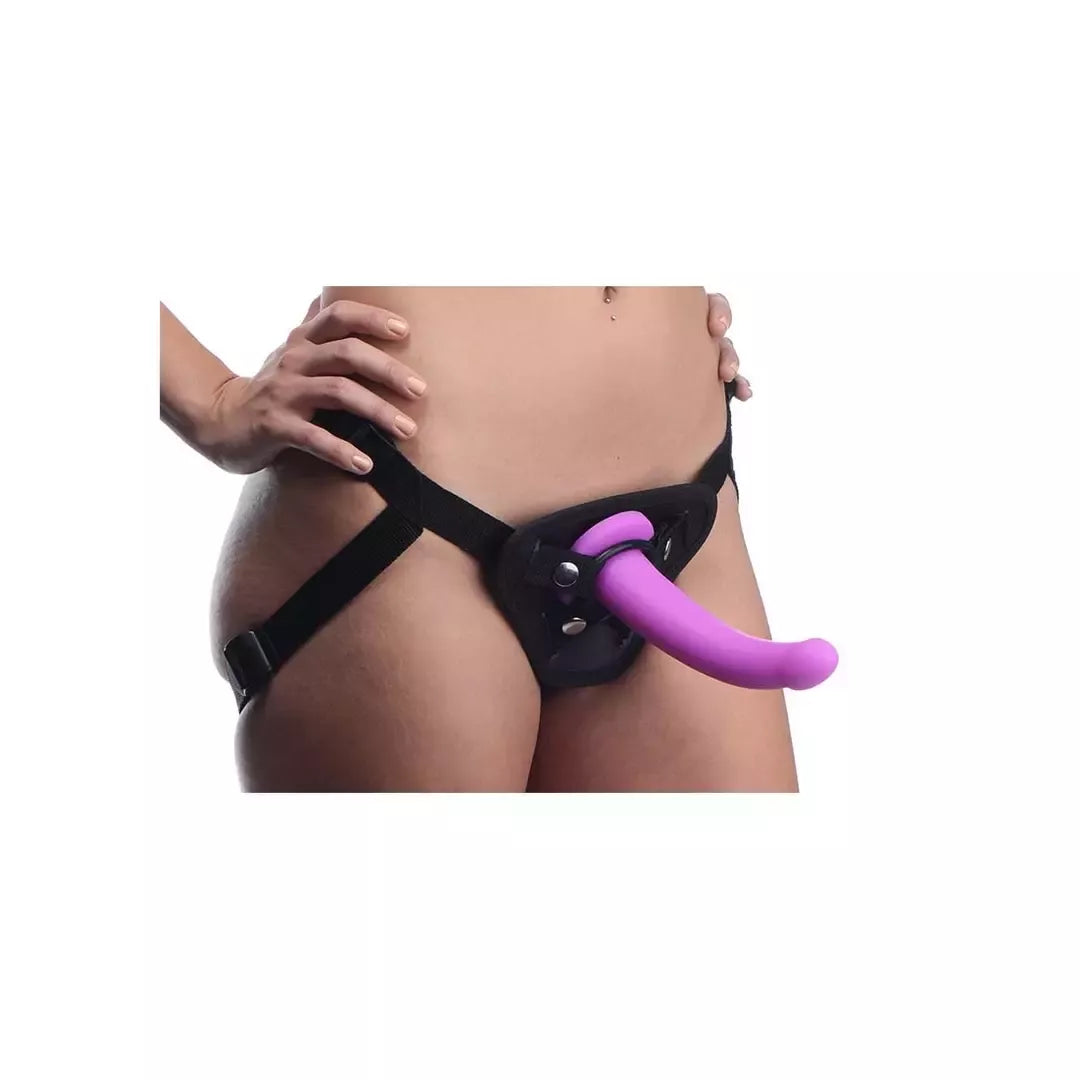 Navigator Silicone Curved Model su reguliuojamais diržais, violetinis, 18 cm