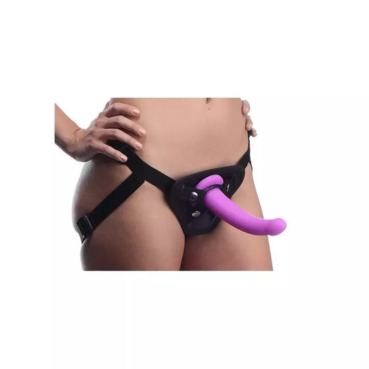 Navigator Silicone Curved Model su reguliuojamais diržais, violetinis, 18 cm
