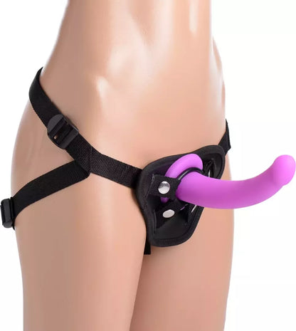 Navigator Silicone Curved Model su reguliuojamais diržais, violetinis, 18 cm