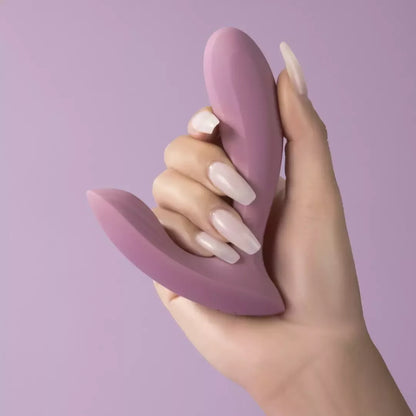 Nešiojamas įrenginys Svakom Erica Pink su dviem varikliais ir programėlės valdymu