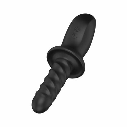 Nexus Ascend juodas besisukantis ir stumiantis intymus prietaisas, ergonomiškas, atsparus vandeniui
