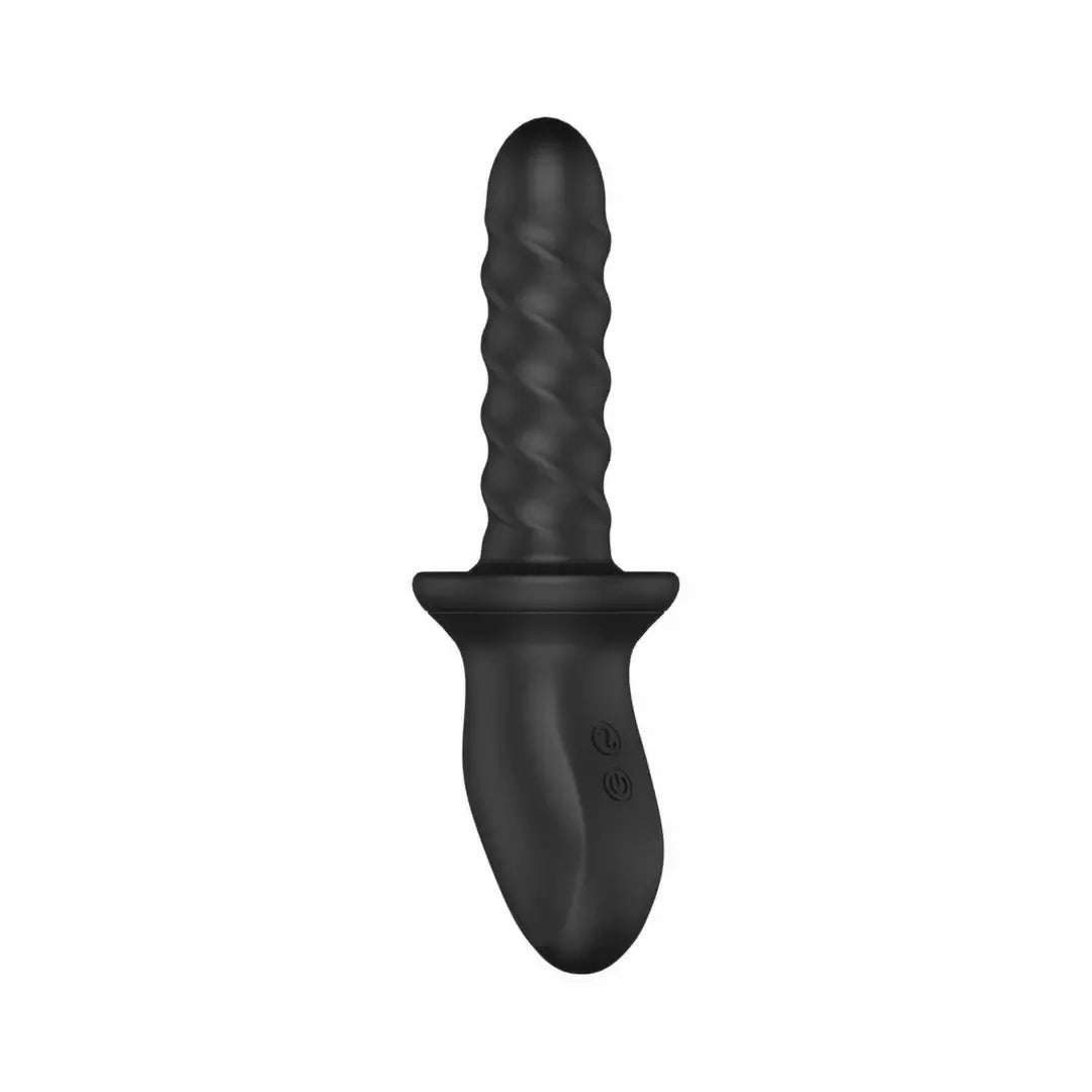 Nexus Ascend juodas besisukantis ir stumiantis intymus prietaisas, ergonomiškas, atsparus vandeniui