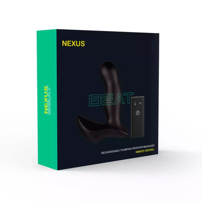 Nexus Beat Black – pažangus dvigubos stimuliacijos intymus prietaisas su nuotolinio valdymo pultu
