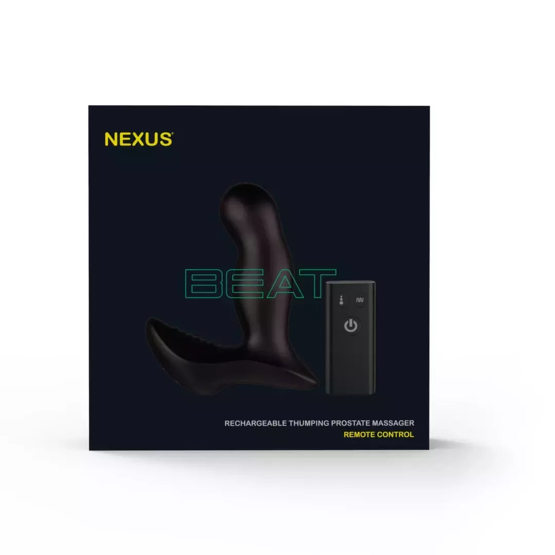 Nexus Beat Black – pažangus dvigubos stimuliacijos intymus prietaisas su nuotolinio valdymo pultu